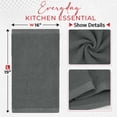 thumbnail image 2 of RIVERSIDE 12 Pack Cotton Bar Mop 16x19 Absorbent Kitchen Towels and Cleaning Cloths - Gray, 2 of 7