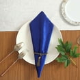 thumbnail image 4 of BalsaCircle 100 Pieces 20" x 20" Royal Blue Premium Velvet Napkins Linens, 4 of 8