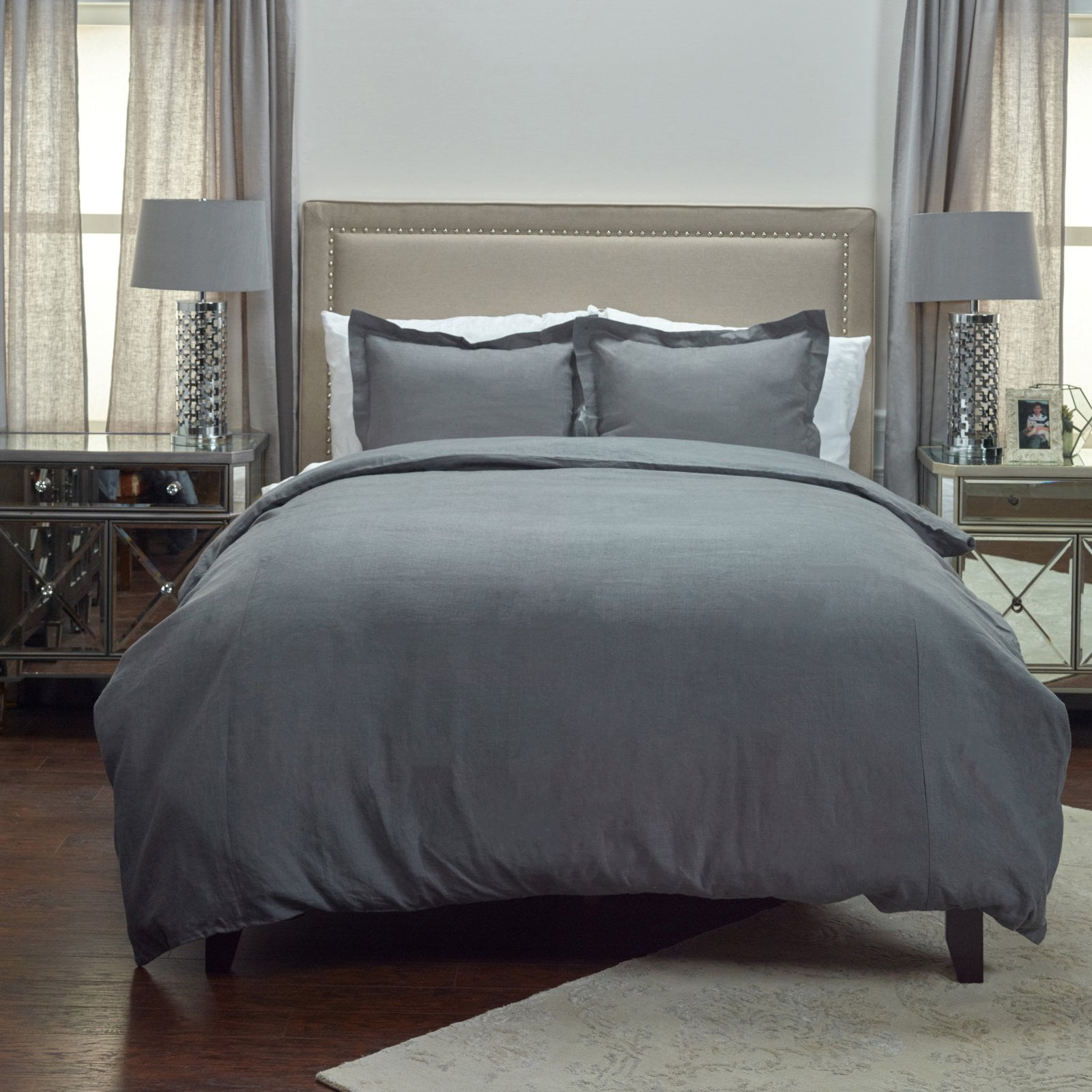 Rizzy Home  Covington Khaki Duvet Cover King