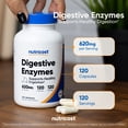 thumbnail image 5 of Nutricost Digestive Enzymes 620mg, 120 Vegetarian Capsules - (Unisex) Supplement, 5 of 8