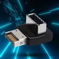 thumbnail image 3 of Adaptador Cabezal USB C Frontal Conector Tipo C Frontal para Placa Base PC (B), 3 of 9