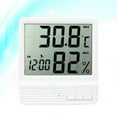 thumbnail image 2 of MasteelfCA Digital Hygrometer Thermometer Temperature Humidity Monitor High Precision Meter (White), 2 of 4