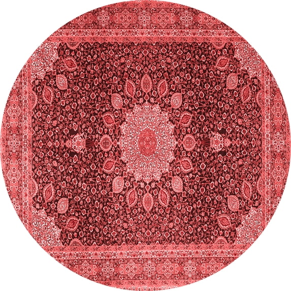Ahgly Company Indoor Round Persian Red Traditional Area Rugs, 4' Round
