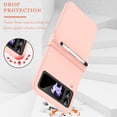 thumbnail image 5 of Compatible S Pen Case for Samsung Galaxy Z Flip 4 Case with Hinge Protection Pink Women,All-Inclusive Coverage Case with Pen Holder Z Flip 3 Phone Case for Galaxy Z Flip 4 5g Case Stylus Girls, 5 of 12