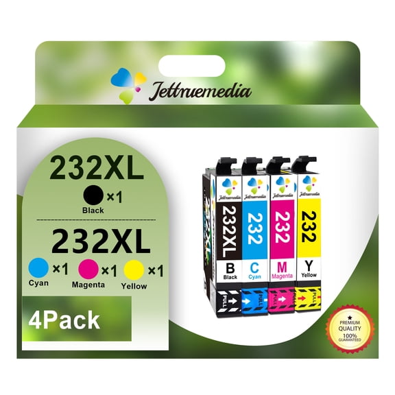 232XL Ink Cartridges Compatible for Epson Workforce WF-2930 WF-2950 Expression XP-4200 XP-4205 Printer (Black,Cyan,Magenta,Yellow, 4-Pack)