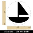 thumbnail image 2 of Sail Boat Solid Self-Inking Rubber Stamp Ink Stamper - Brown Ink - Medium 1 Inch, 2 of 7