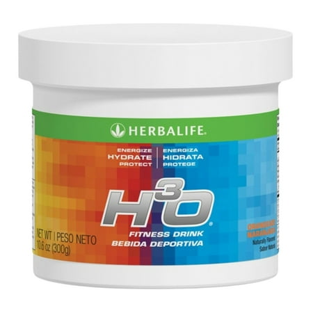 Herbalife. H³O Fitness Drink: Orangeade Canister 10.6 Oz. , Carbohydrate Blend for immediate Energy, Energize, Hydrate, Protect, Naturally Flavored