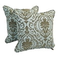 thumbnail image 2 of 18-inch Double-corded Patterned Chenille Square Throw Pillows with Inserts (Set of 2) 9810-CD-S2-JCH-CO-32, 2 of 2