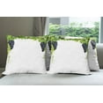 thumbnail image 6 of Ambesonne Nature Throw Pillow Cover 4 Pack, Wine Leaves in Village, 16", Green Black, 6 of 7