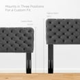thumbnail image 4 of Lizzy Tufted Full/Queen Performance Velvet Headboard - Charcoal, 4 of 4