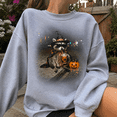 thumbnail image 2 of Halloween Shirt, Witch Raccoon Drinking Iced Coffee Sweatshirt, Funny Spooky Animal Hoodie, Trick or Treat Gift for Raccoon Lovers, 2 of 9