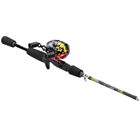 ProFISHiency Splat 4'6" Medium Action Spincast Combo with Fiberglass Rod and Micro Reel