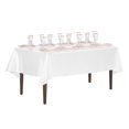thumbnail image 3 of LinenTablecloth 60 x 102-Inch Rectangular Satin Tablecloth White, 3 of 4