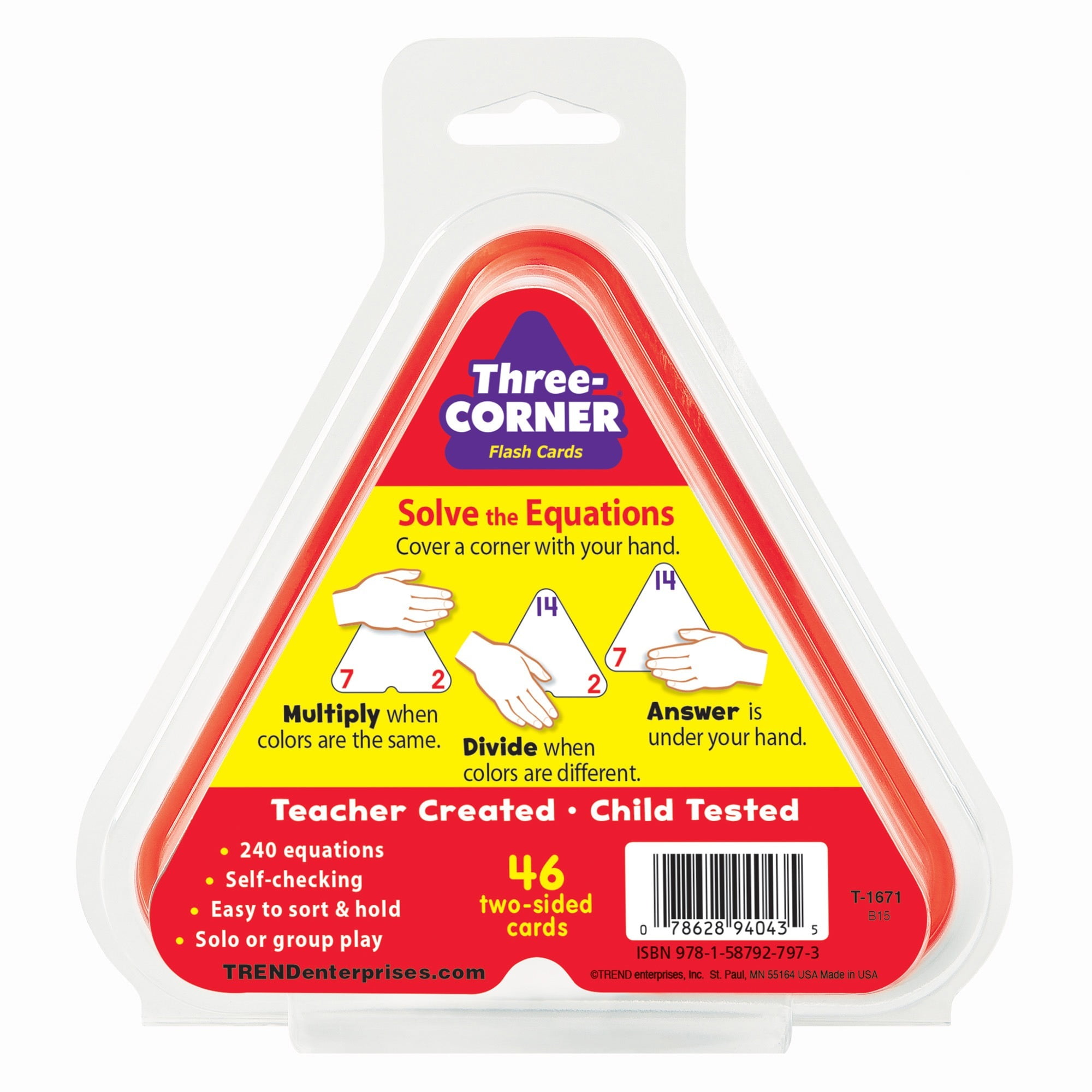 Trend Tept1671 Multiplication Division Three Corner Flash Card Set Trend Tept1671 Multiplication Division Three Corner Flash Card Set 1 Com