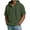 Army Green, variant on Men's Quarter Zip Hoodie Short Sleeve Sweatshirt Casual Solid Color Classic Design Summer Beach Outdoor Daily Wear Slim Fit