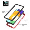 thumbnail image 2 of SaniMore Case for Samsung Galaxy A13 5G 6.5" 2021 Release, Rugged PC Backplane Shockproof TPU Bumper 360° Rotatng Ring/Kickstand Anti-drop Heavy Duty Protective Case For Samsung Galaxy A13 5G, Red, 2 of 5