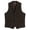 48 - Brown, variant on Men's 5 Button Tailored Collar Slim Fit Formal Herringbone Tweed Suit Vest