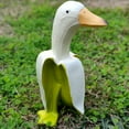 thumbnail image 5 of Lieonvis Banana Duck Creative Banana Duck Statues Resin Banana Duck Art Decor Funny Duck Statues Sculpture Decoration for Home Desktop Living Room Bedroom Patio Garden Gift, 5 of 10