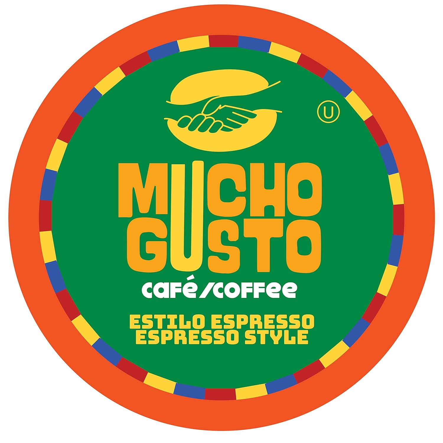 Mucho Gusto Espresso Coffee Pods, Made of 100% Ground Arabica Coffee Beans, 40-Pack