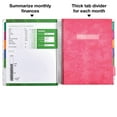 thumbnail image 7 of Budget Planner & Monthly Bill Organizer With 12 Envelopes and Pockets. Expense Tracker Notebook and Financial Planner Budget Book to Control Your Money, 8.5" x 11", Black, 7 of 7