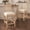 Natural Wood-2, variant on MOONMISS 26" Rattan Bar Stools Set of 2, Farmhouse Chenille Upholstered Counter Height Stools with Cane Woven Back for Kitchen Island, Walnut Brown