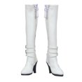 thumbnail image 1 of Botas Largas con Hebilla y Cremallera perfke para Figuras de Acción 1/6 Blanco, 1 of 5