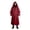 Red, variant on Cape Medieval Assassin, Cloak Faux Leather, Look Wizard Robe, Hooded Cloak, Double Layer Hooded Cape Medieval Assassin Cloak Faux Leather Look Wizard Robe for Spooky Season, Black XXL