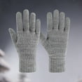 thumbnail image 3 of Fgnfyis Winter Gloves for Women Winter Thermal Knitted Touchscreen Lined Cold Weather Hand Warmers Windproof Outdoor Cycling Driving Comfort Stretch Mittens GY1, 3 of 3
