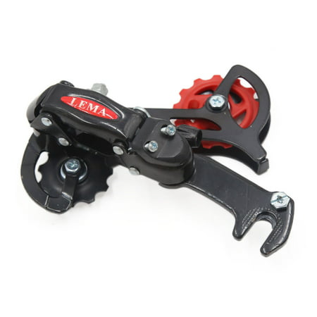 Universal Black Rear Variable Speed Lever Derailleur for Mountain Road