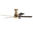 thumbnail image 6 of Wuzstar 44" Reversible Ceiling Fan Light w/ Remote Control 5 Wood Blades Indoor Outdoor LED Ceiling Fan Lamp Fandelier Gold, 6 of 12