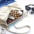 thumbnail image 4 of Small pencil bag, knitted plaid cosmetic bag, coin purse office stationery storage bag for teenagers school, 4 of 5