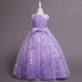 thumbnail image 6 of Rohuuque Baby Girls Max Dress Sleeveless Flower Girls Dresses A-lined with Snowflake Print 13-14 Years Purple, 6 of 9