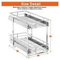 Individual Pull Out Organizer (11½" W x 21½" D), 2 Tier Spice
