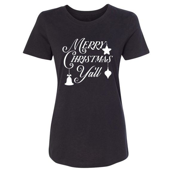Merry Christmas Y'all Womens crewneck tee