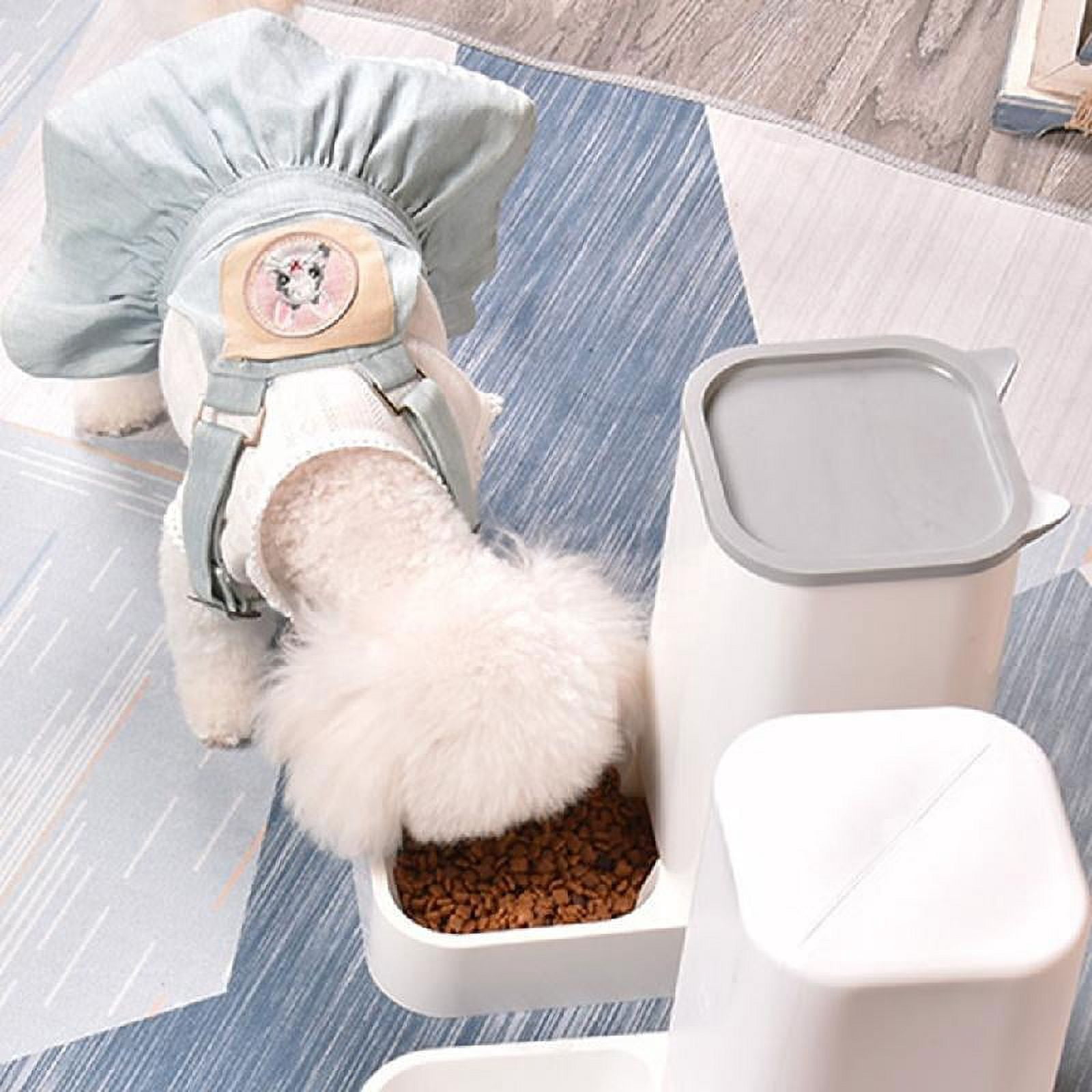 MANNYA Automatic for Cat Feeder Kibble Dispenser Large Capacity for Small Medium Large Dog Pets Puppy Kitten Easy to Use