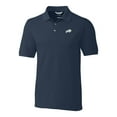 thumbnail image 2 of Men's Cutter & Buck Navy Buffalo Bills Big & Tall Advantage Eco Pique DryTec Tri-Blend Polo, 2 of 3