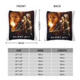 thumbnail image 4 of Funda de almohada Silent Hill supersuave con cremallera para dormitorio, sofá, sillón, fundas de almohada mullidas y acogedoras para todas las estaciones, almohada cuadrada, 4 of 8
