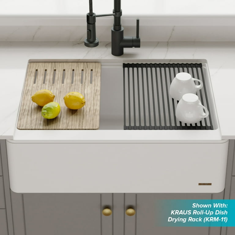 Roll-Up Drying Rack on an Apron-Front undermount sink?