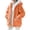 Orange, variant on Plus Size Winter Jackets for Women Hooded Double Sided Fleece Zip Up Jacket Coat, Orange S-5XL