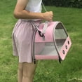 thumbnail image 4 of Transportín para perros y gatos Sunnimix Bolsa para cachorros Rosa, 4 of 8