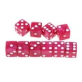 thumbnail image 6 of shamjina 2x10Piece Six Sided D6 Dice Square Dotted for Dungeons And Dragons Toys Red , as described, 3 Pcs, 6 of 8