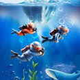 thumbnail image 4 of Miniature Diver Figure Fish  Decoration Adjustable Buoyancy Fun Cartoon Shape Easy To Clean, 4 of 8