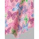thumbnail image 4 of Blusa de color de la mariposa sin mangas de la mariposa sin mangas Rosegal Blusas Tallas Grandes, 4 of 5