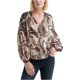 thumbnail image 1 of Blusa campesina estampada Lucky Brand para mujer beige pequeña, 1 of 2