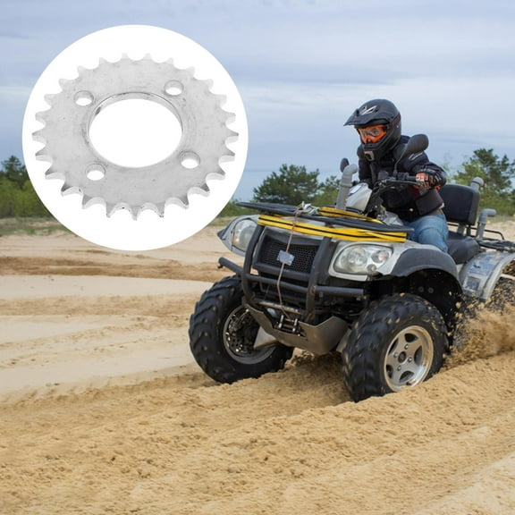 WHAMVOX ATV Rear Sprocket for 420 Type 25 Tooth Simple Installation Motorcycle Engine Chain Sprocket for Optimal Go-Kart and Dirt Bike Performance