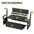 thumbnail image 6 of EasyUp 80 Gallon Storage Bench Deck Box Waterproof Lockable,Outdoor Storage Furniture for Patio,Garden and Porch,Tools and Cushions（Black）, 6 of 9
