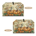 thumbnail image 6 of FOR U DESIGNS Hummingbird Pumpkin Print Microwave Oven Cover Stain Resistant Toaster Oven Covers Case Dust-Proof Microwave Dust Covers Cloth Machine Protector Decorative-S, 6 of 8