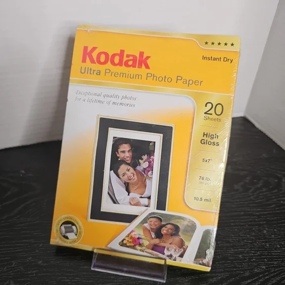 Kodak Ultra Premium Photo Paper 5X7 High Gloss 20 Sheets Sealed