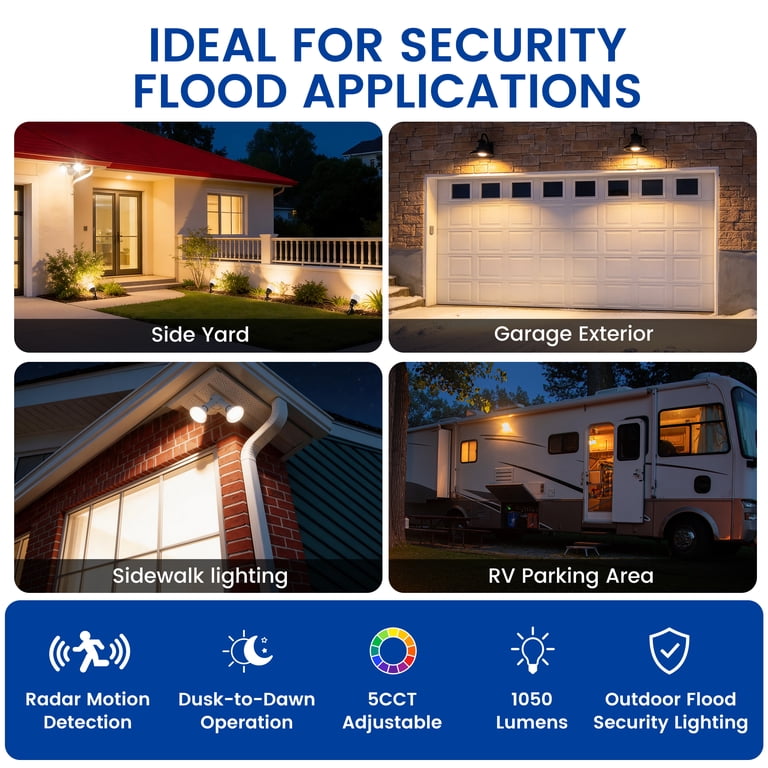 Great Value PAR38 LED Flood Light Bulb, 1050 Lumens Motion Sensor photo 8
