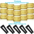 thumbnail image 2 of 20PCS Ceiling Fan Blade Balancing Kit,Including 5Pcs Resilient Fan Balance Clips and 15P ma2086, 2 of 5